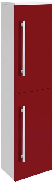 Larger image of Ultra Design Wall Mounted Bathroom Storage Cabinet 350x1400 (Red).