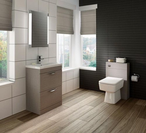 Example image of Hudson Reed Memoir 600mm Vanity Unit & 120 Basin (Blonde Oak).