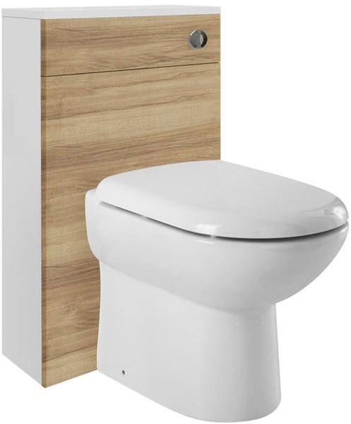 Example image of Ultra Design 600mm Vanity Unit Suite With BTW Unit, Pan & Seat (Walnut).