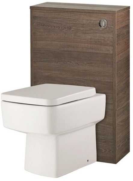 Larger image of Hudson Reed Horizon 500mm Back To Wall WC Unit (Mid Oak).