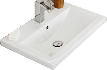 Example image of Ultra Design Vanity Unit With Doors & Option 2 Basin (White). 594x800mm.