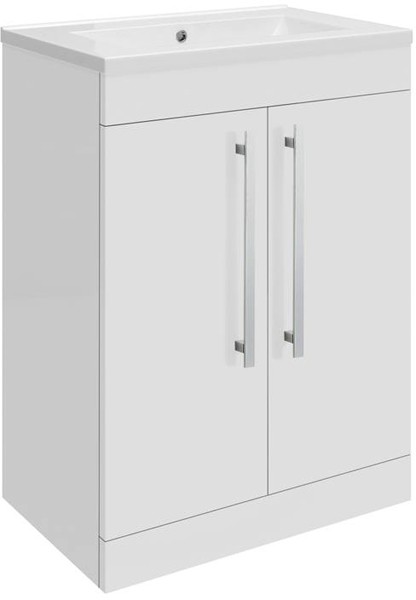 Example image of Ultra Design 600mm Vanity Unit Suite With BTW Unit, Pan & Seat (White).