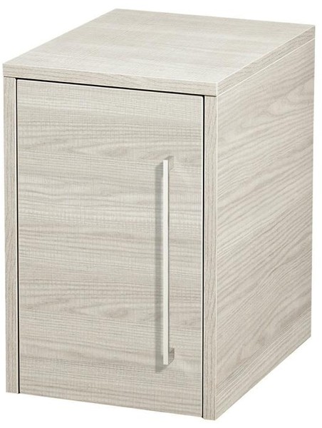 Larger image of Hudson Reed Horizon 300mm Wall Hung Cupboard Unit (White Oak).