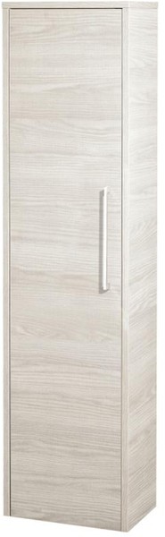 Larger image of Hudson Reed Horizon 350mm Tall Wall Hung Cupboard Unit (White Oak).