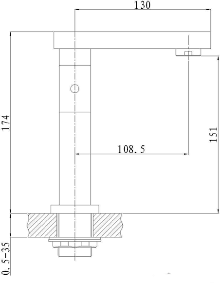 Technical image of Hudson Reed Carmen Basin & Bath Shower Mixer Tap Set (Free Shower Kit).