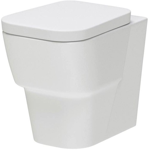 Larger image of Premier Ceramics Back to Wall Toilet Pan & Seat (BTW).