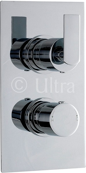 Larger image of Ultra Charm Twin Concealed Thermostatic Shower Valve (Chrome).