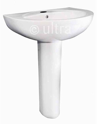 Larger image of Ultra Jardine Basin & Full Pedestal (1 Tap Hole, 500mm).