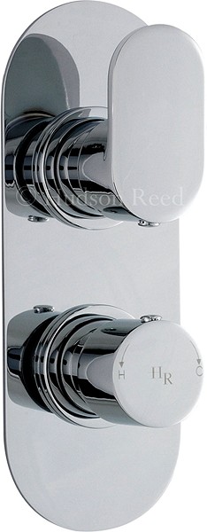 Larger image of Hudson Reed Cloud 9 3/4" Twin Thermostatic Shower Valve With Diverter.