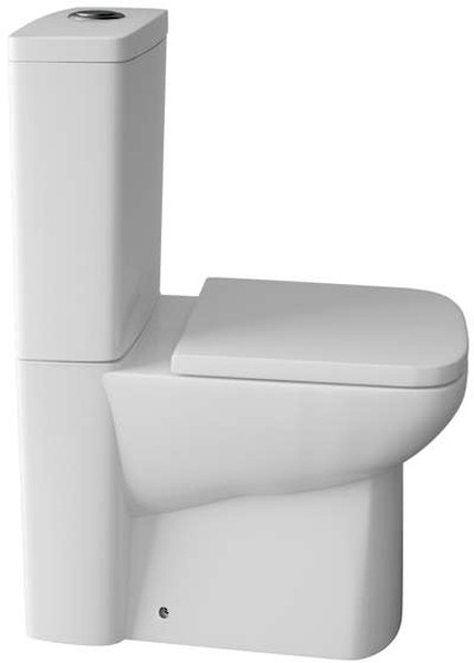 Larger image of Ultra Hobart Short Projection Toilet Pan With Cistern, Push Flush & Seat.