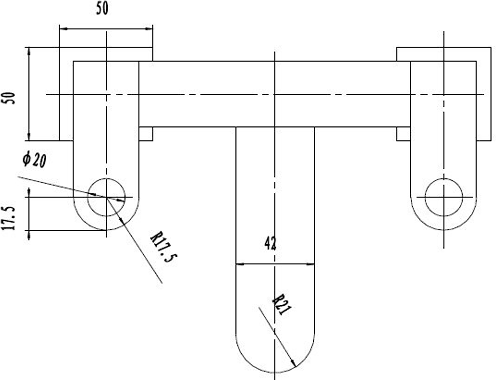 Technical image of Hudson Reed Deco Bath Filler Tap (Chrome).