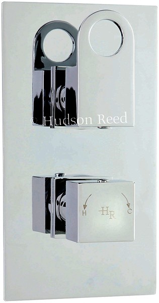 Larger image of Hudson Reed Deco 3/4" Twin Thermostatic Shower Valve With Diverter.