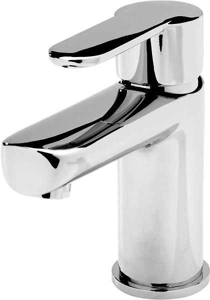 Larger image of Hudson Reed Dias Basin Tap With Push Button Waste (Chrome).