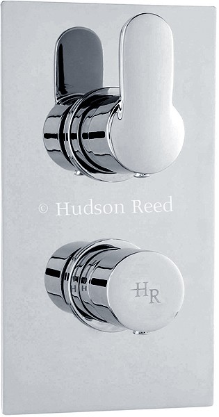 Larger image of Hudson Reed Dias 3/4" Twin Thermostatic Shower Valve With Diverter.