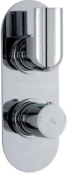 Larger image of Hudson Reed Epic Twin Concealed Thermostatic Shower Valve (Chrome).