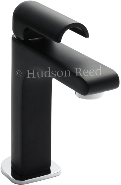 Larger image of Hudson Reed Epic Basin Tap (Black & Chrome).