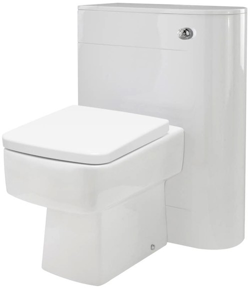 Larger image of Hudson Reed Canopy 600mm Back To Wall WC Unit (White).