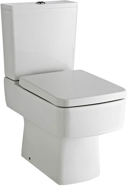 Example image of Ultra Design Vanity Unit Suite With Toilet & Seat (White). 494x800mm.
