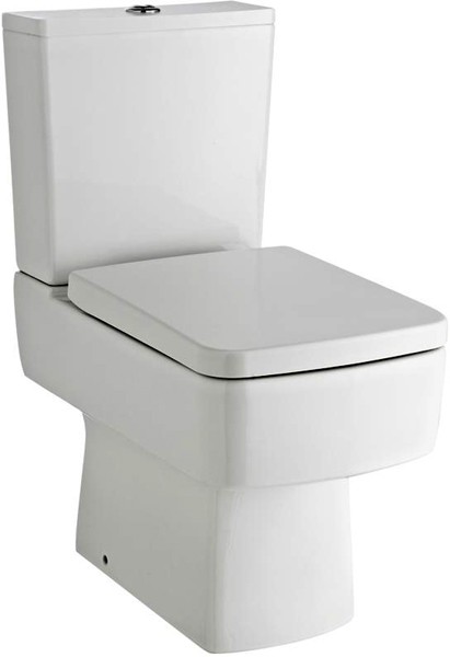 Example image of Ultra Design Wall Hung Vanity Unit Suite With Toilet (Black). 494x399mm.