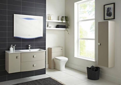 Example image of HR Sarenna Wall Hung 1000mm Cabinet & Basin RH (Cashmere).