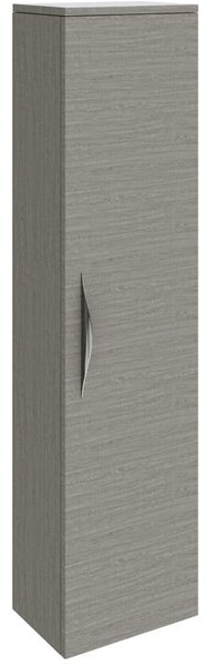 Larger image of Hudson Reed Memoir 350mm Tall Wall Hung Cupboard Unit (Blonde Oak).