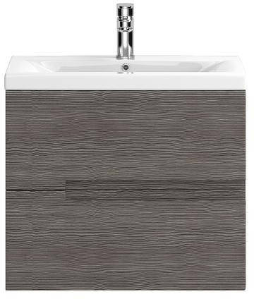 Larger image of HR Urban Wall Hung 600mm Vanity Unit & Basin Type 2 (Grey Avola).