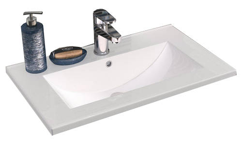 Example image of HR Urban Wall Hung 800mm Vanity Unit & Basin Type 2 (Grey Avola).