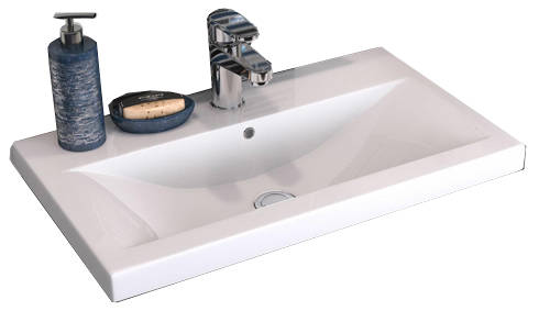 Example image of HR Urban Wall Hung 600mm Vanity Unit & Basin Type 1 (Cashmere).