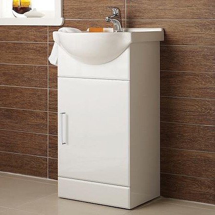 Example image of Ultra Beaufort 450mm Vanity Unit With Ceramic Basin (White).