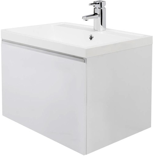 Larger image of Premier Tribute Wall Mounted Vanity Unit With Drawer & Basin 600x400.