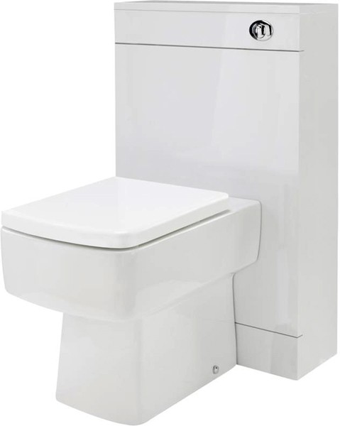 Example image of Premier Tribute 600mm Vanity Unit Suite With BTW Unit, Pan & Seat (White).