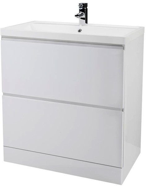 Larger image of Premier Tribute Vanity Unit With Drawers & Basin 800x800mm.