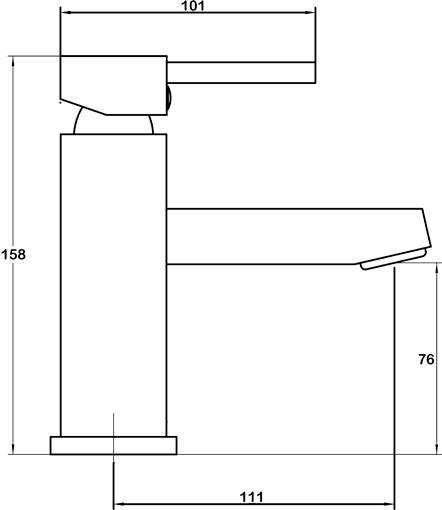 Technical image of Ultra Harbour Complete Bathroom Furniture Pack With Volt Tap (Walnut).