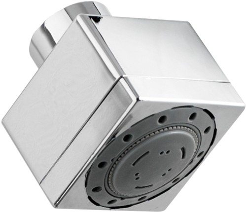 Larger image of Component 2.5" Square Multi Function Shower Head (Chrome).
