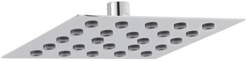 Larger image of Hudson Reed Showers Square Shower Head (Chrome, 200x200mm).