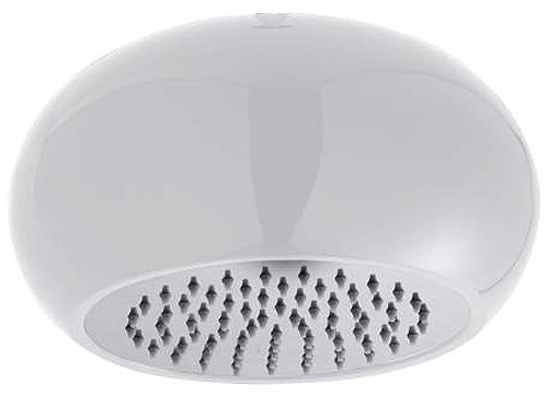 Larger image of Hudson Reed Showers Designer Round Shower Head (White & Chrome).
