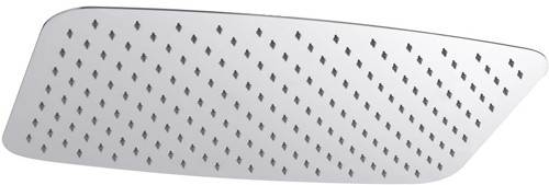Larger image of Hudson Reed Showers Soft Rectangular Fixed Shower Head (450x300mm).