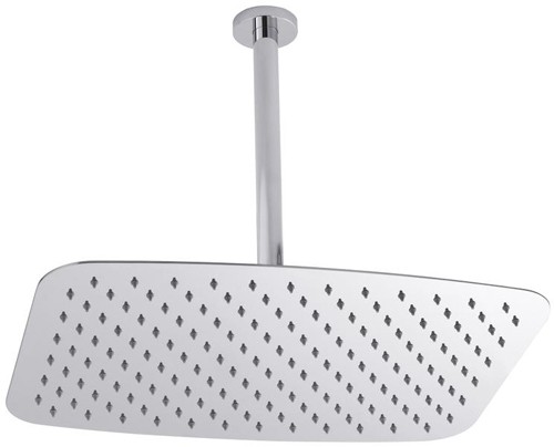 Larger image of Hudson Reed Showers Soft Shower Head With Arm 450x300mm.