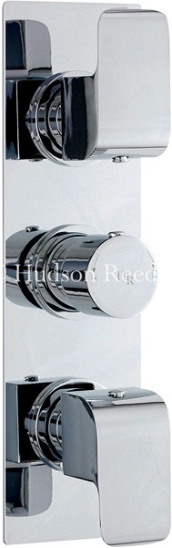 Larger image of Hudson Reed Hero Triple Concealed Thermostatic Shower Valve (Chrome).