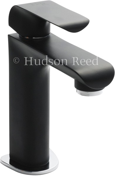 Larger image of Hudson Reed Hero Basin Tap (Black & Chrome).