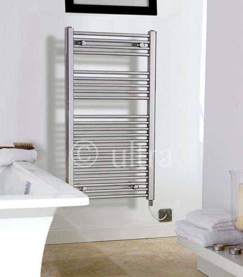 Example image of Ultra Radiators Electric Bathroom Radiator (Chrome). 500x700mm.