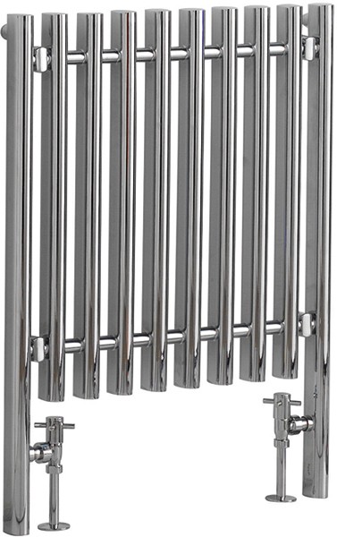 Larger image of Hudson Reed Radiators Rydal Radiator (Chrome). 600x800mm. 1473 BTU.