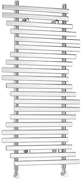 Larger image of Hudson Reed Radiators Kingston Radiator (Chrome). 600x1200mm. 1514 BTU.