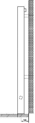 Technical image of Hudson Reed Radiators Kwai Radiator (Chrome). 600x800mm. 1589 BTU.