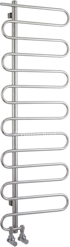 Larger image of Hudson Reed Radiators Finesse Designer Radiator (Stainless Steel). 466x1310.