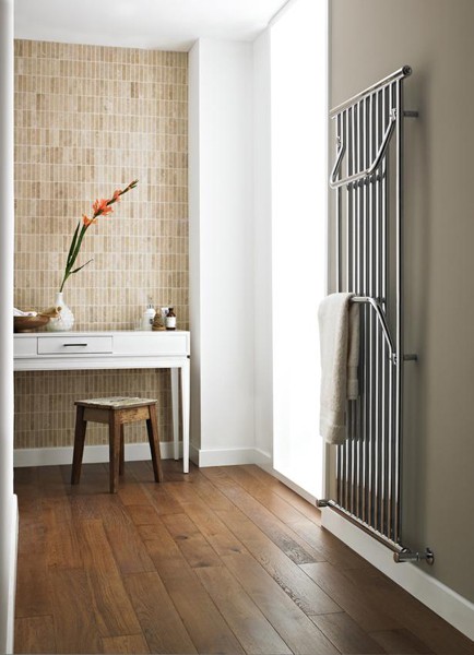 Example image of Hudson Reed Finesse Designer Towel Radiator. 1535x600 (Chrome).