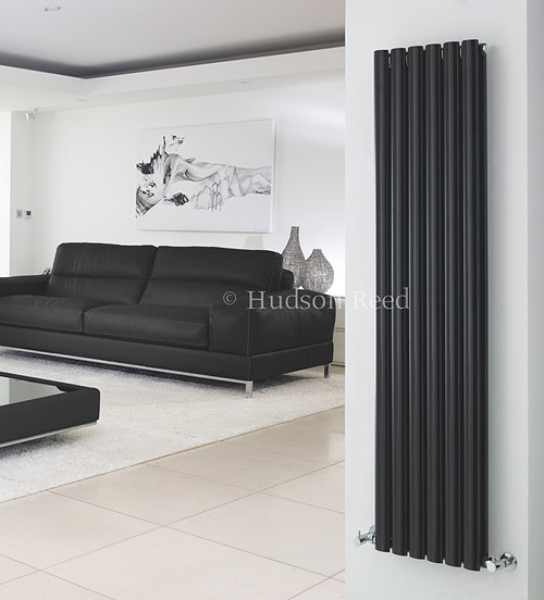 Example image of Hudson Reed Radiators Revive Radiator (Black). 354x1500mm. 3926 BTU.