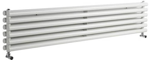 Larger image of Hudson Reed Radiators Savy Double Radiator (White). 1800x354mm.