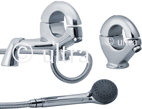 Larger image of Ultra Hola Basin & Bath Shower Mixer Tap Set (Free Shower Kit).