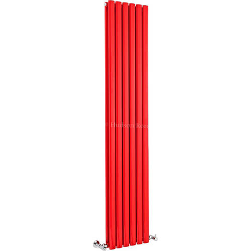 Larger image of Hudson Reed Radiators Revive Red Radiator (Red). 354x1800mm. 3357 BTU.